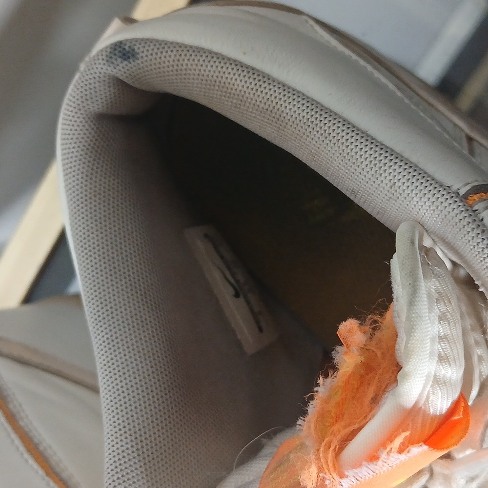 Nike Sky High Hidden Wedge White And Orange Size 8 - Picture 8 of 16
